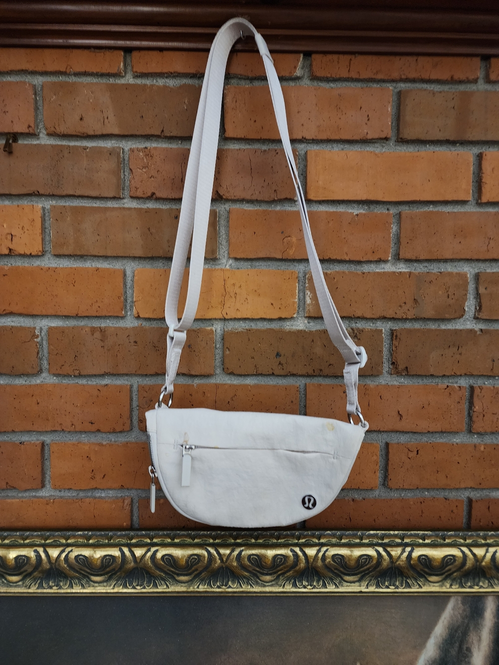 lululemon athletica Cream White Crossbody Sling Bag